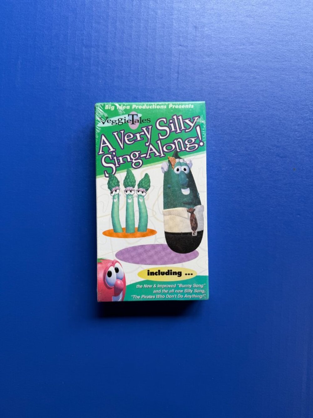 RARE NEW Veggie Tales A Very Silly Sing-Along VHS 1997 Black Tape SEALED